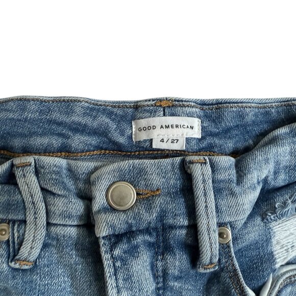 Good American Good Legs Straight Jeans in Indigo614 Size 27 - Picture 6 of 13